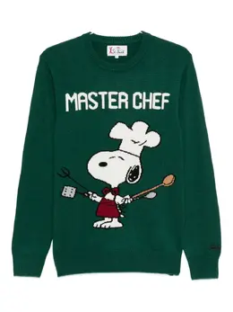 MC2 Saint Barth: Зелёный свитер  Snoopy