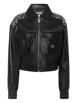 Philipp Plein: Чёрная куртка  Signature