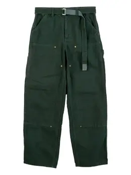 sacai: Зелёные брюки 
