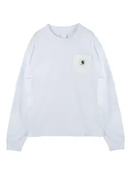 sacai: Футболка с карманами 