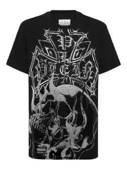 Philipp Plein: Чёрная футболка  Skull