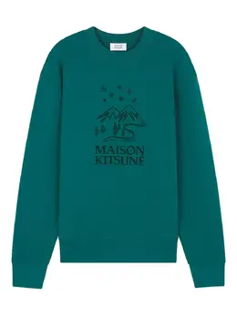 Maison Kitsuné: Свитшот с принтом 