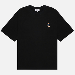 Maison Kitsune: Чёрная футболка 