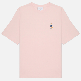 Maison Kitsune: Розовая футболка 