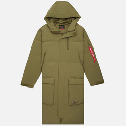 Alpha Industries: Длинный пуховик 