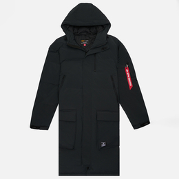 Alpha Industries: Длинный пуховик 