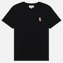 Maison Kitsune: Чёрная футболка 