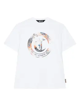 Just Cavalli: Белая футболка 