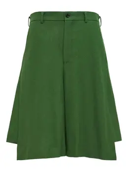 Comme des Garçons Homme Plus: Зелёные шорты 