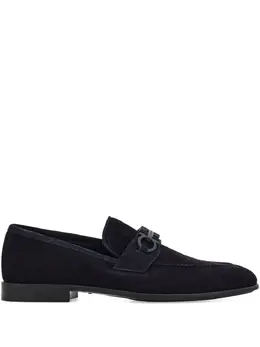 Ferragamo: Синие туфли  Gancini