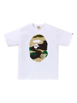 A BATHING APE®: Белая футболка 