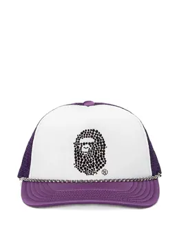 A BATHING APE®: Фиолетовая кепка 