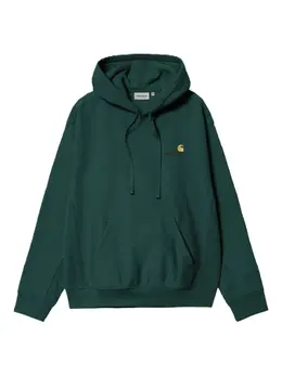 Carhartt WIP: Зелёная толстовка  American