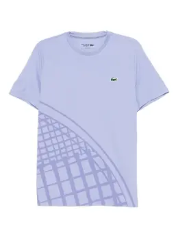 Lacoste: Голубая футболка 