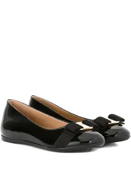 Ferragamo: Чёрные балетки 