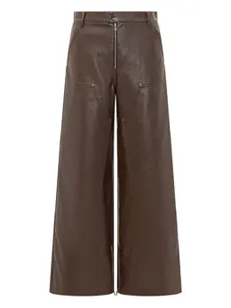 MSGM: Кожаные брюки 