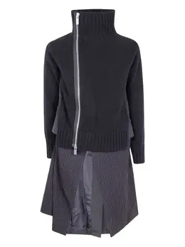 sacai: Чёрное пальто 