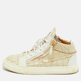 Giuseppe Zanotti: Бежевые кроссовки  Kriss