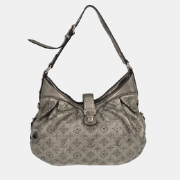 Louis Vuitton: Серебристая сумка 