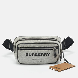 Burberry: Чёрная поясная сумка  Belt