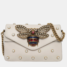 Gucci: Белая сумка 