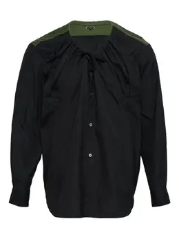 Comme des Garçons Homme Plus: Двухцветная рубашка 