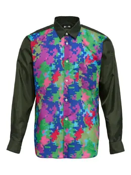 Comme des Garçons Homme Plus: Рубашка с принтом 