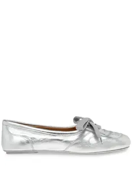 Gianvito Rossi: Серебристые балетки 
