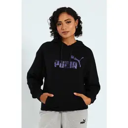 PUMA: Чёрная толстовка  Ess