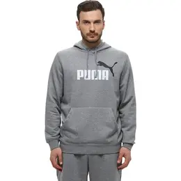 PUMA: Серая толстовка  Ess