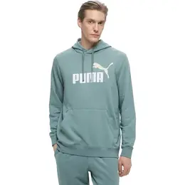 PUMA: Зелёная толстовка  Ess