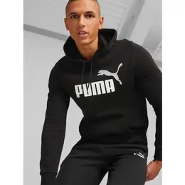 PUMA: Чёрная толстовка  Ess