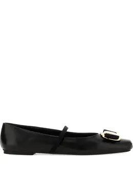 Ferragamo: Чёрные балетки  Vara