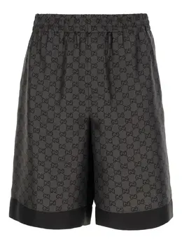 Gucci: Тёмные шорты  GG