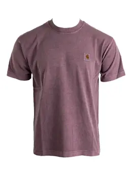 Carhartt WIP: Фиолетовая футболка 