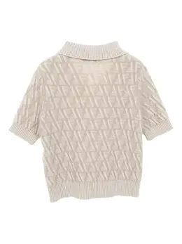 Fendi Pre-Owned: Трикотажное поло 