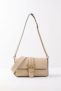Pinko: Бежевая сумка  Love