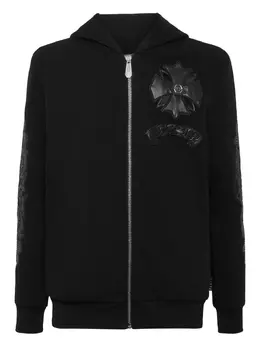 Philipp Plein: Кожаная толстовка 
