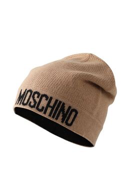 Moschino: Коричневая шапка 