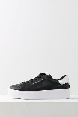 Tommy Hilfiger: Чёрные кеды 