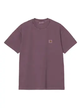 Carhartt WIP: Фиолетовая футболка 