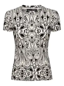 Philipp Plein: Чёрная футболка  Gothic Plein