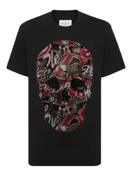Philipp Plein: Чёрная футболка  Skull