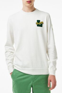 Lacoste: Белый свитер 