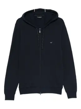 Emporio Armani: Голубая толстовка 