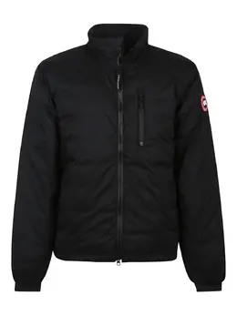 Canada Goose: Чёрная куртка  Lodge