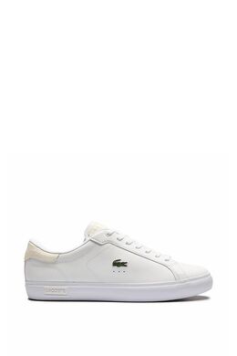 Lacoste: Белые кеды 