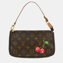 Louis Vuitton: Коричневая сумка  Pochette Accessoires