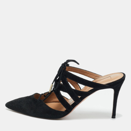 Aquazzura: Чёрные сабо 