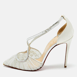 Christian Louboutin: Бежевые сандалии 